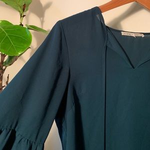 Violet+Claire Slate Teal Blouse